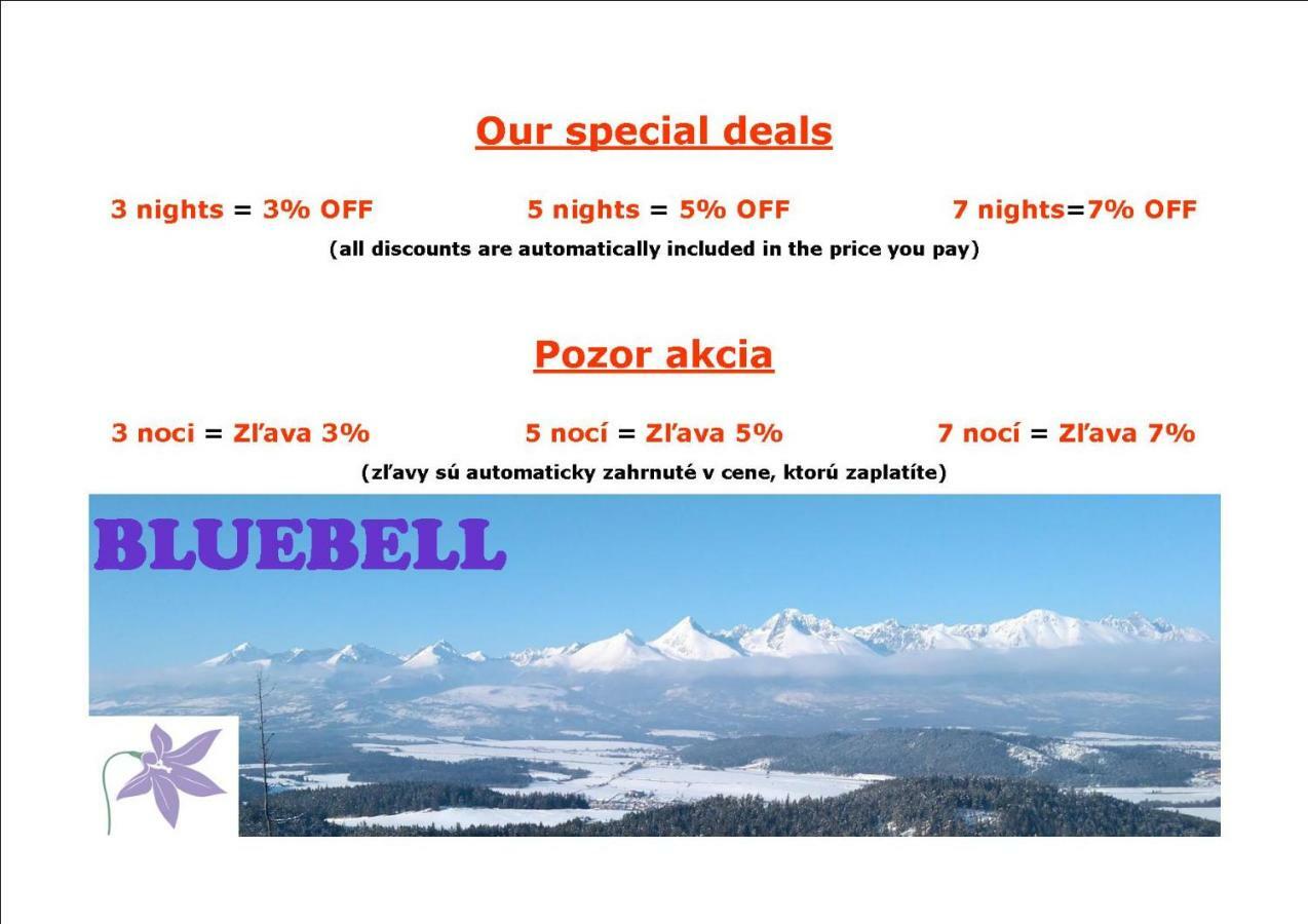Bluebell Apartment Mengusovce Luaran gambar